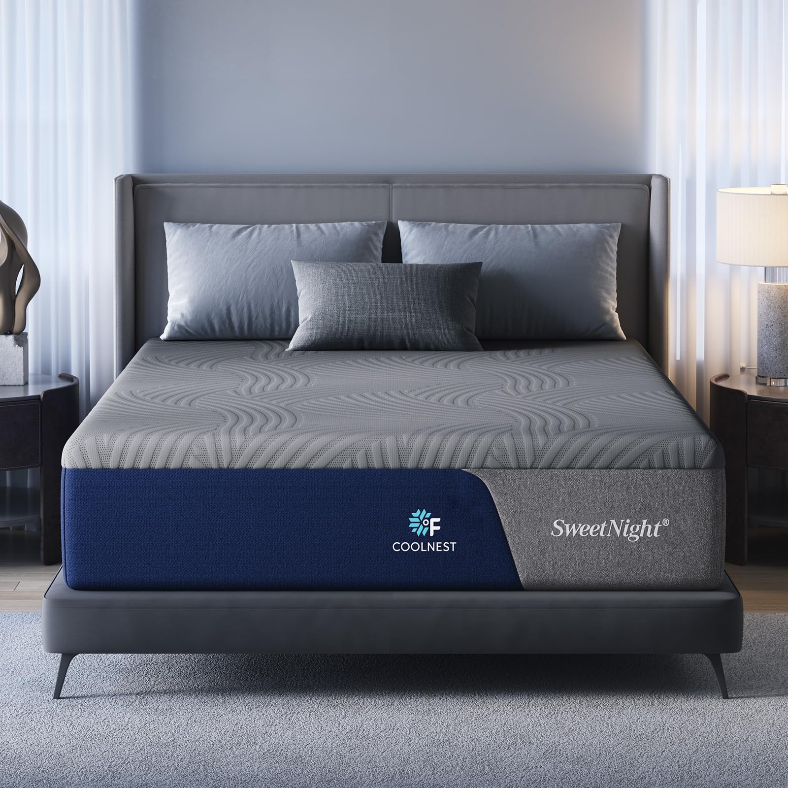 Queen Mattress, 14 inch Cooling Queen Size Memory Foam Mattress for Cool Night Sleep