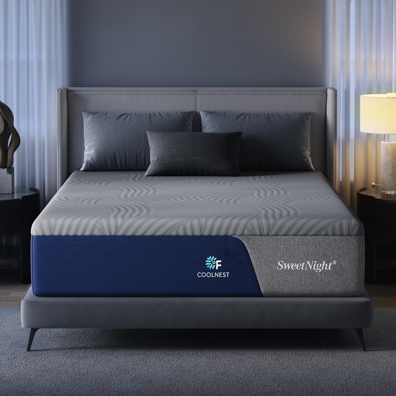 Queen Mattress, 14 inch Cooling Queen Size Memory Foam Mattress for Cool Night Sleep