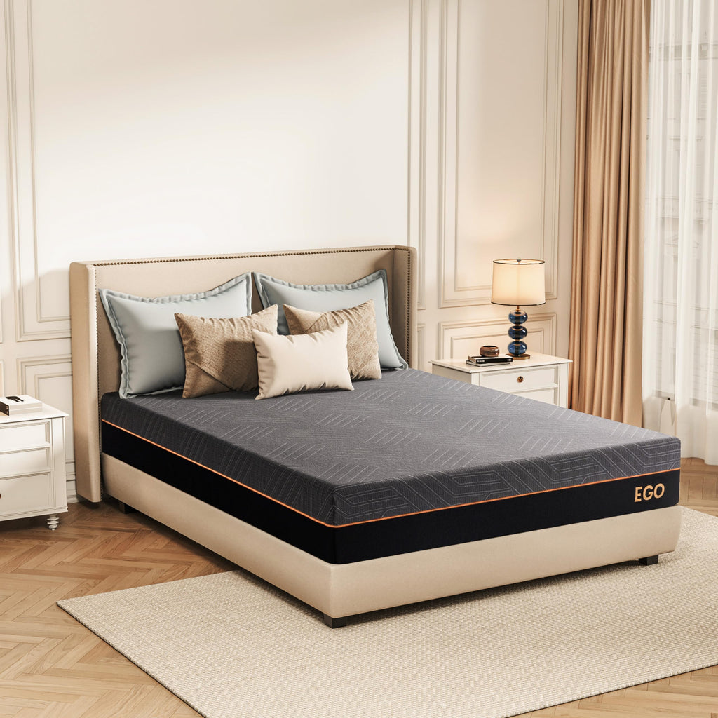 14 Inch Queen Memory Foam Mattress for Back Pain, Cooling Copper Gel Bed in a Box