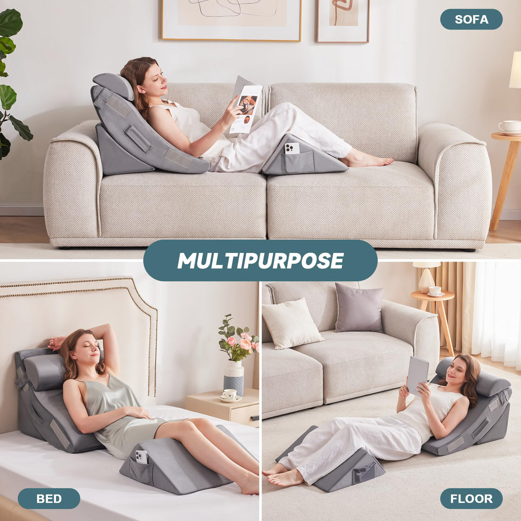 9PCS Wedge Pillow Set for After Surgery Recovery