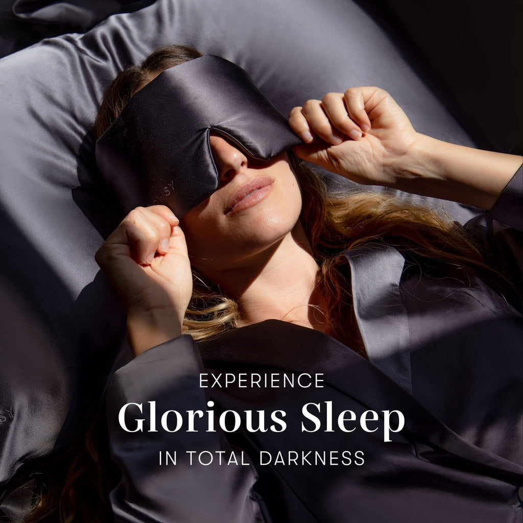 Silk Sleep Mask - Face-Hugging, Padded Cocoon for Luxury Sleep in Total Darkness