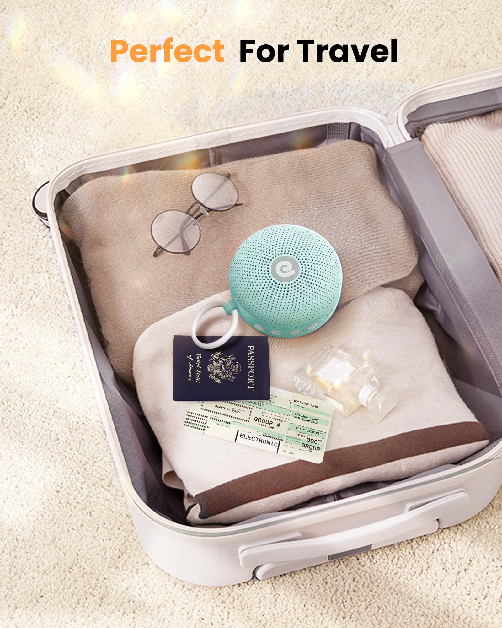 Portable Noise Machine for Babies or Adults, Features Powerful Battery, 21 Soothing Sound