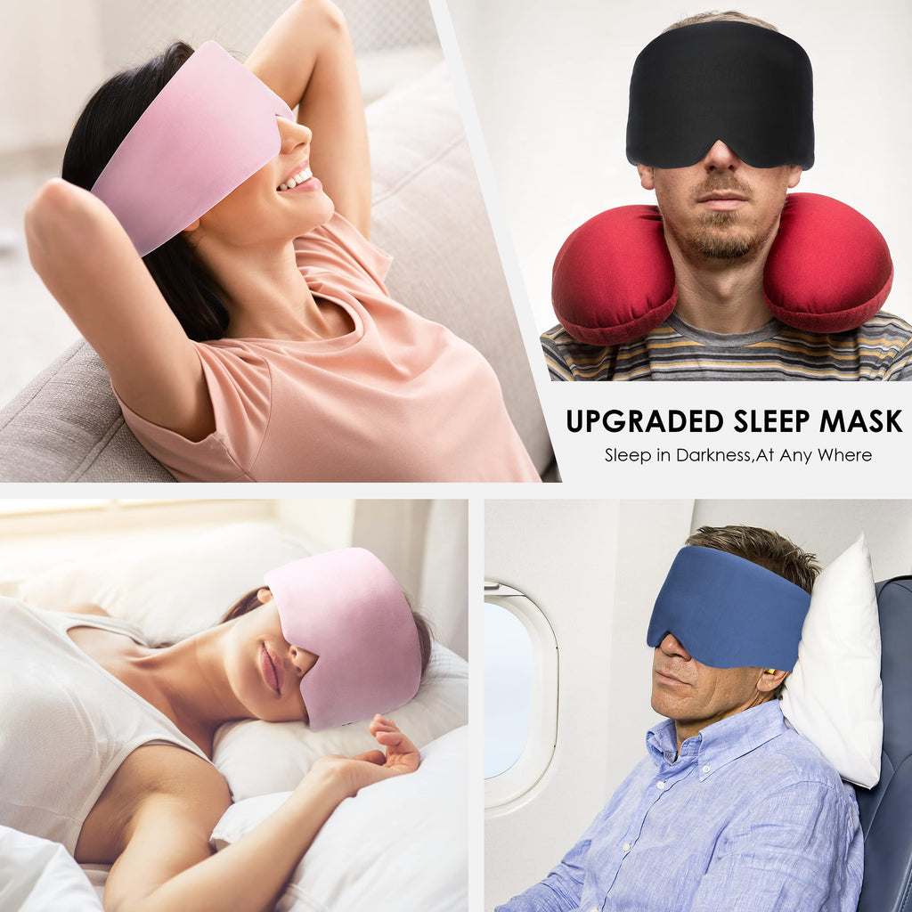 Cotton Sleep Mask Blackout - Handmade Eye Mask for Sleeping Eye Shade Cover