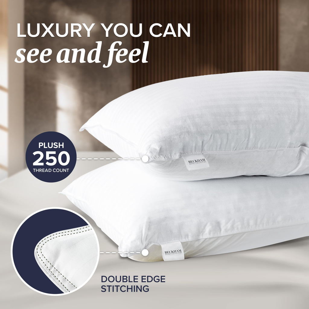 Beckham Hotel Collection Bed Pillows Standard/Queen Size Set of 2