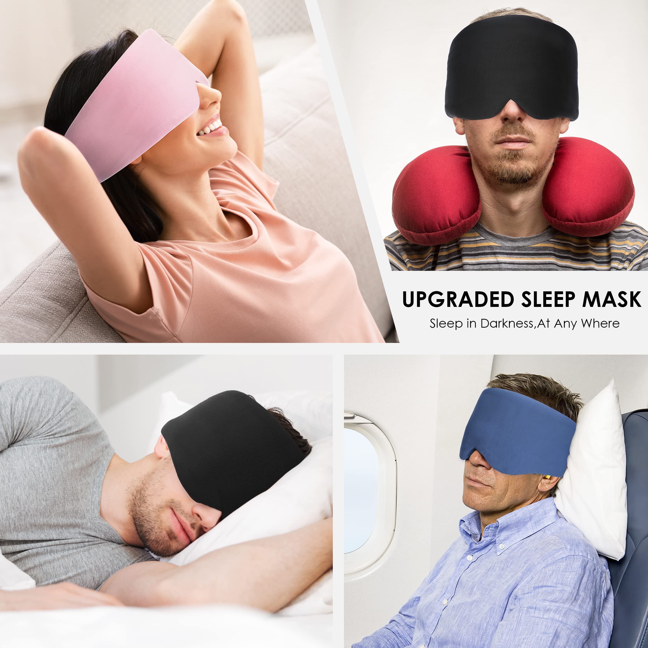 Cotton Sleep Mask Blackout - Handmade Eye Mask for Sleeping Eye Shade Cover