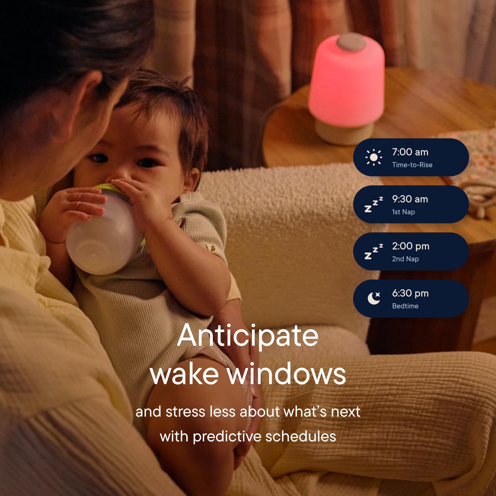 Baby Sound Machine, Night Light | Hatch Baby (Peach) | Sleep Support