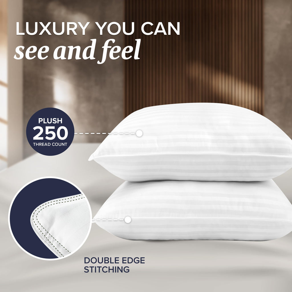 Beckham Hotel Collection Bed Pillows Standard/Queen Size Set of 2
