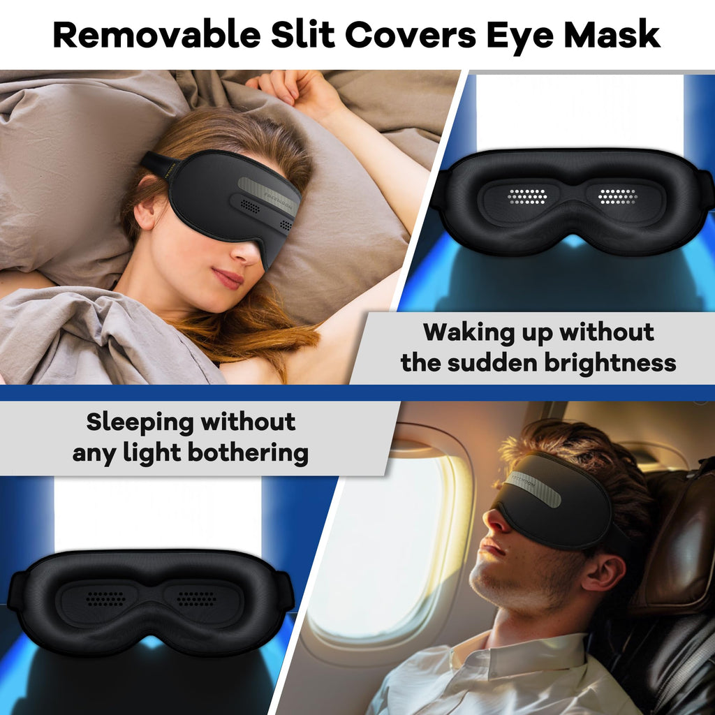Weighted Eye Mask for Sleeping - 3D Blackout Sleep Mask for Women & Men
