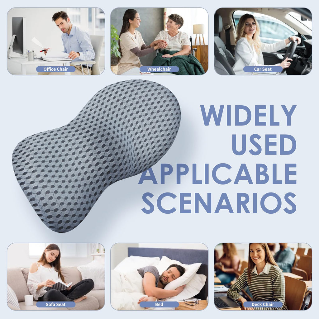 Support Pillow, Back Pillow for Low Back Pain Relief, Ergonomic