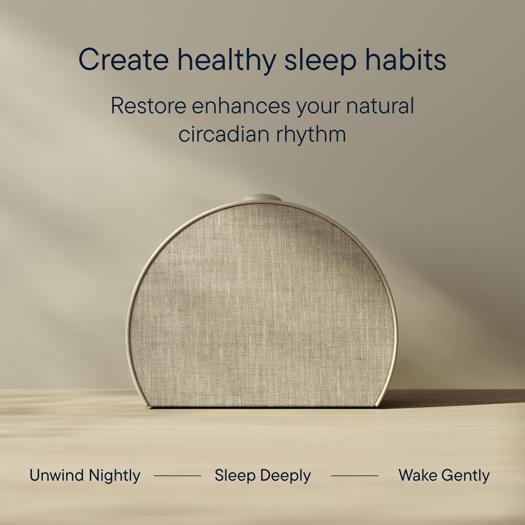 Hatch Restore 3 Sunrise Alarm Clock, Sound Machine, Smart Light (Cocoa) - White Noise