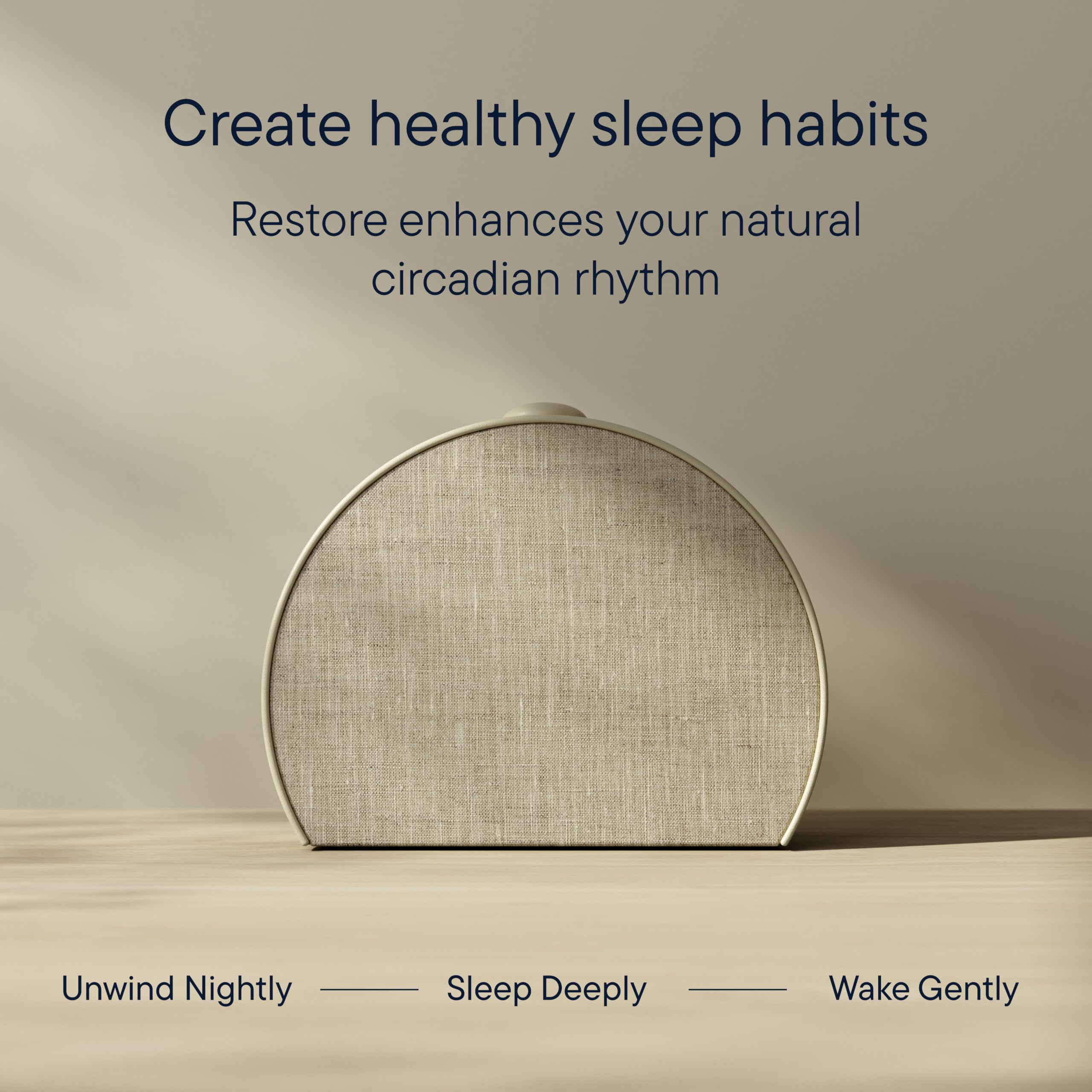 Hatch Restore 3 Sunrise Alarm Clock, Sound Machine, Smart Light (Cocoa) - White Noise
