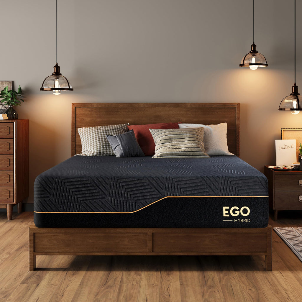 14 Inch Queen Memory Foam Mattress for Back Pain, Cooling Copper Gel Bed in a Box