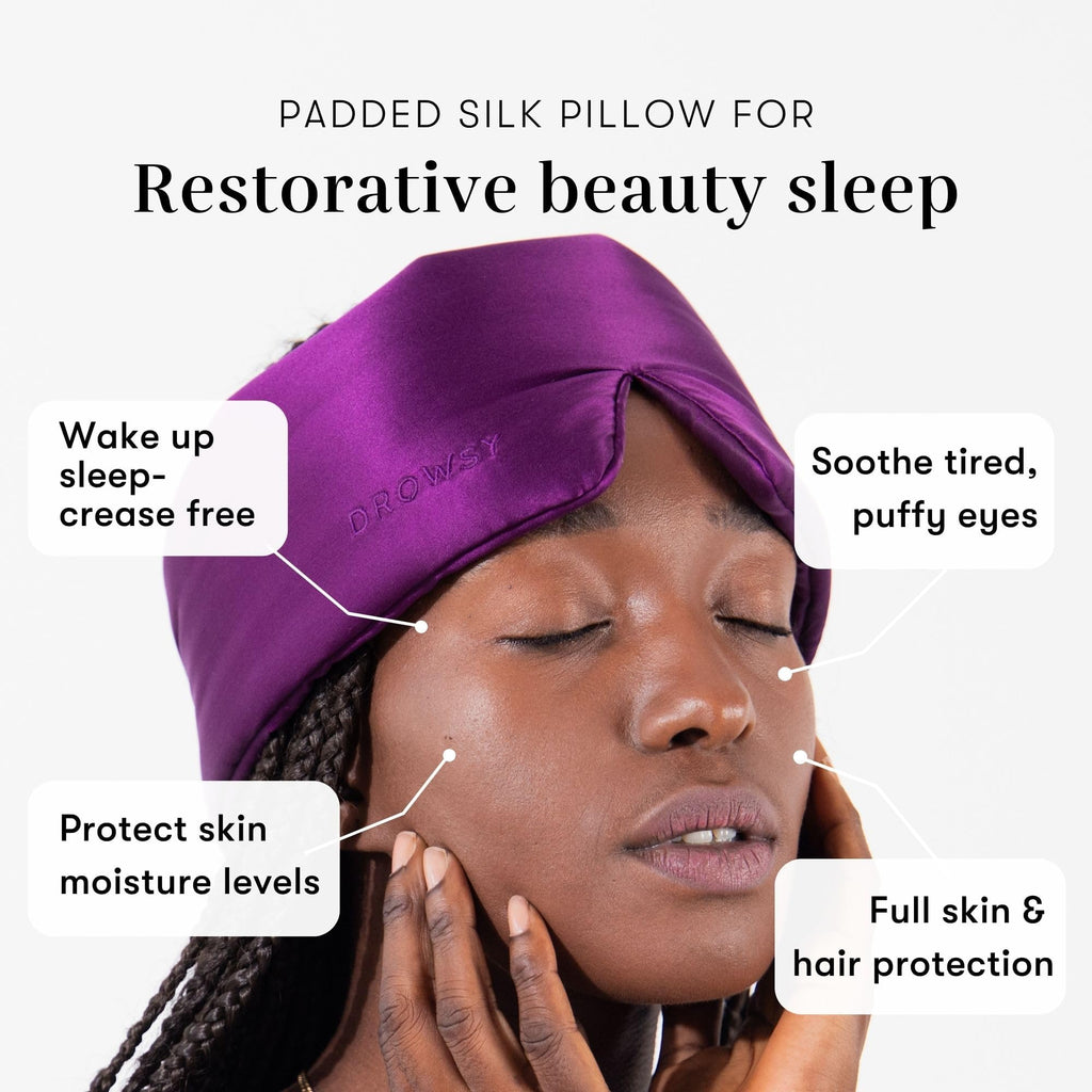 Silk Sleep Mask - Face-Hugging, Padded Cocoon for Luxury Sleep in Total Darkness