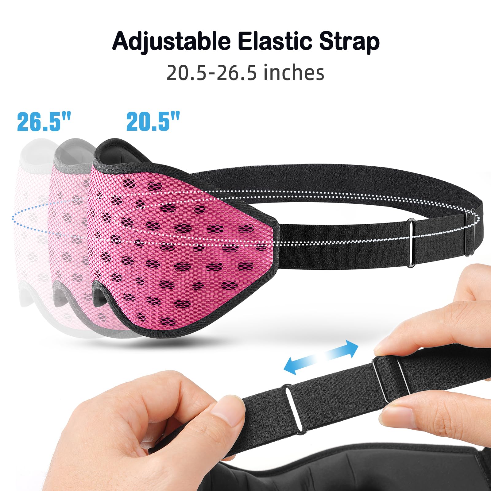Breathable Sleep Mask, 3D Eye Mak Sleep for Side Sleepers