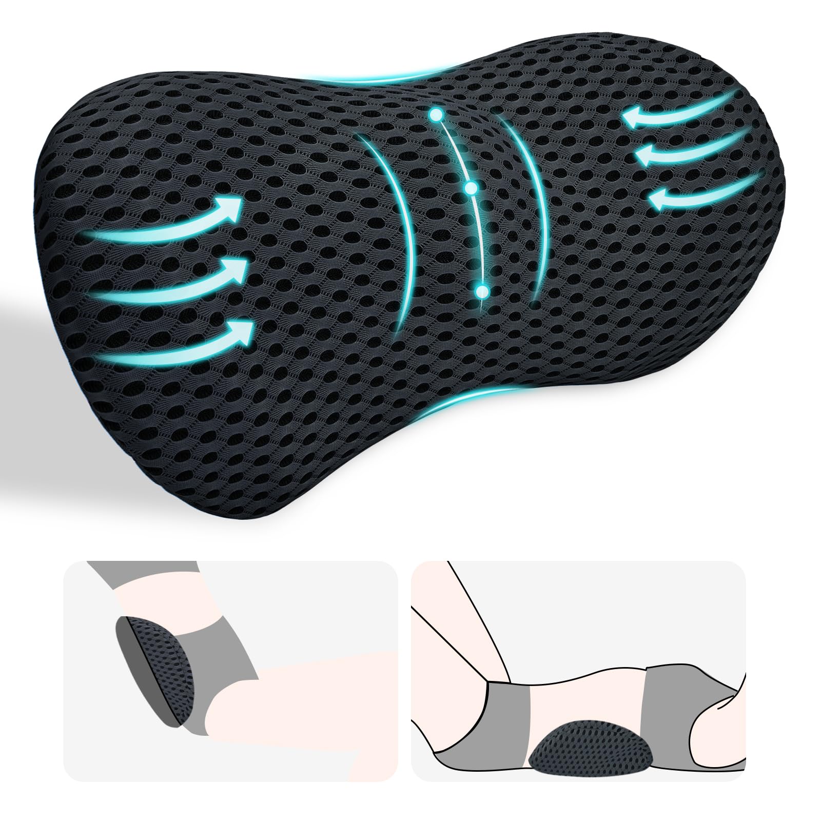 Support Pillow, Back Pillow for Low Back Pain Relief, Ergonomic