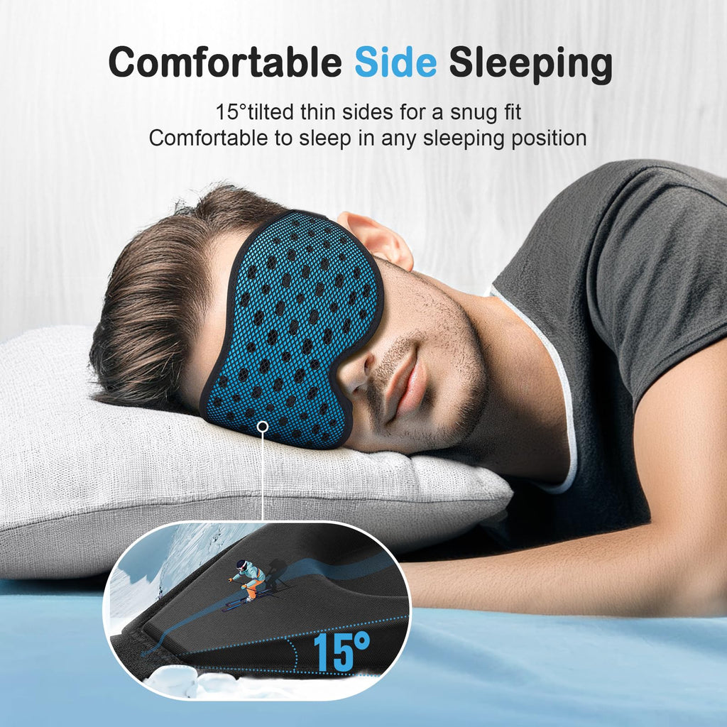 Breathable Sleep Mask, 3D Eye Mak Sleep for Side Sleepers