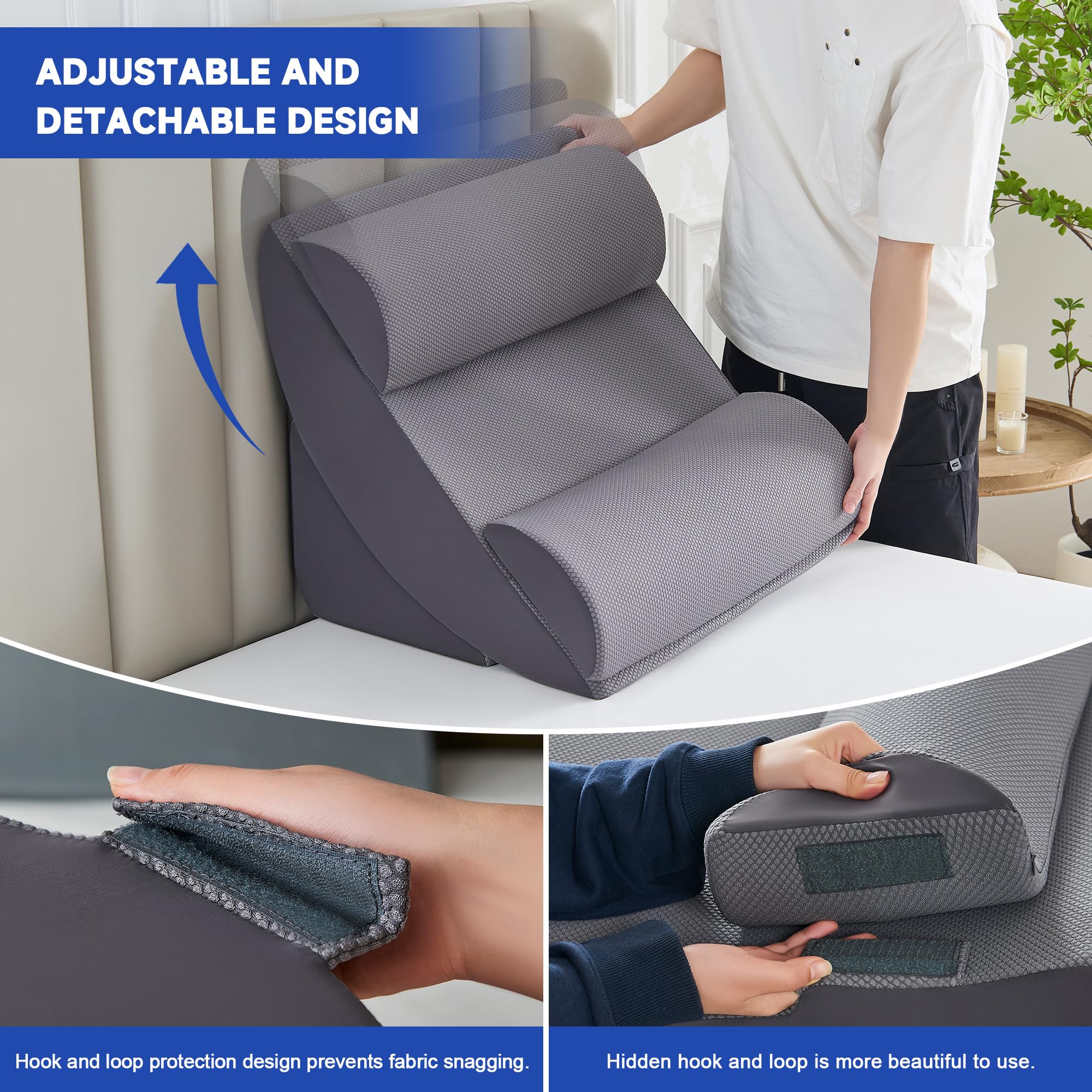 9PCS Wedge Pillow Set for After Surgery Recovery