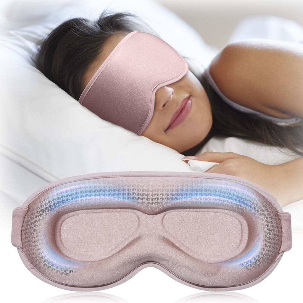 Weighted Eye Mask for Sleeping - 3D Blackout Sleep Mask for Women & Men