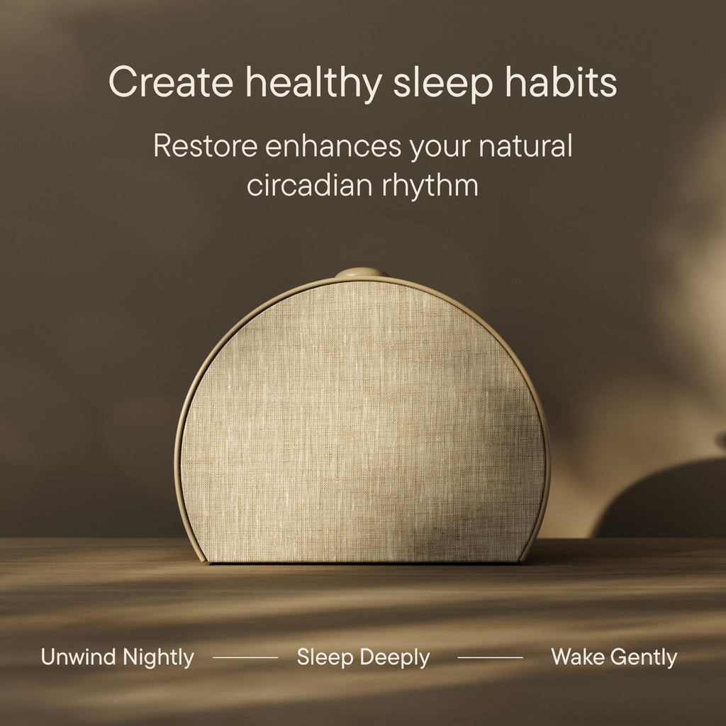 Hatch Restore 3 Sunrise Alarm Clock, Sound Machine, Smart Light (Cocoa) - White Noise