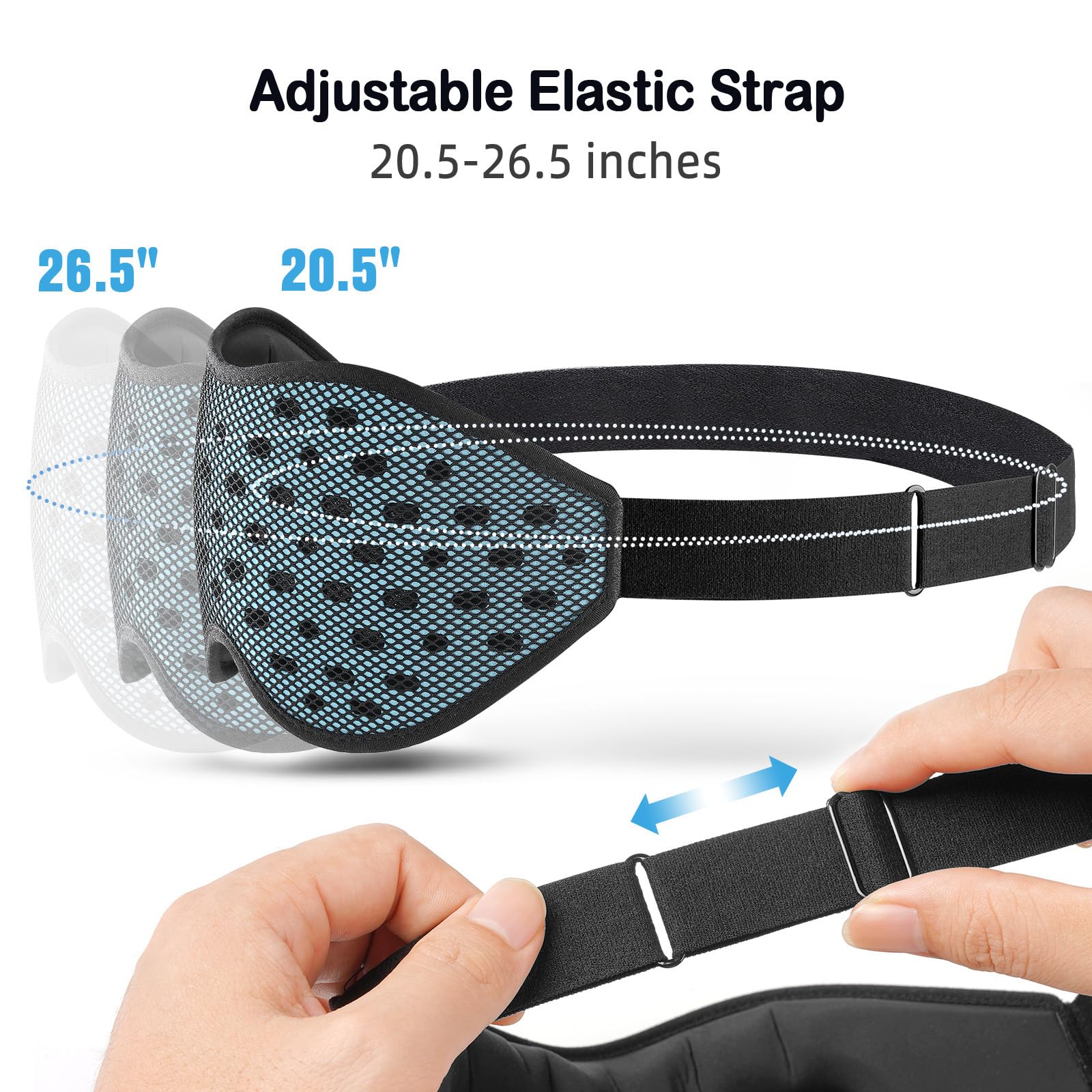 Breathable Sleep Mask, 3D Eye Mak Sleep for Side Sleepers
