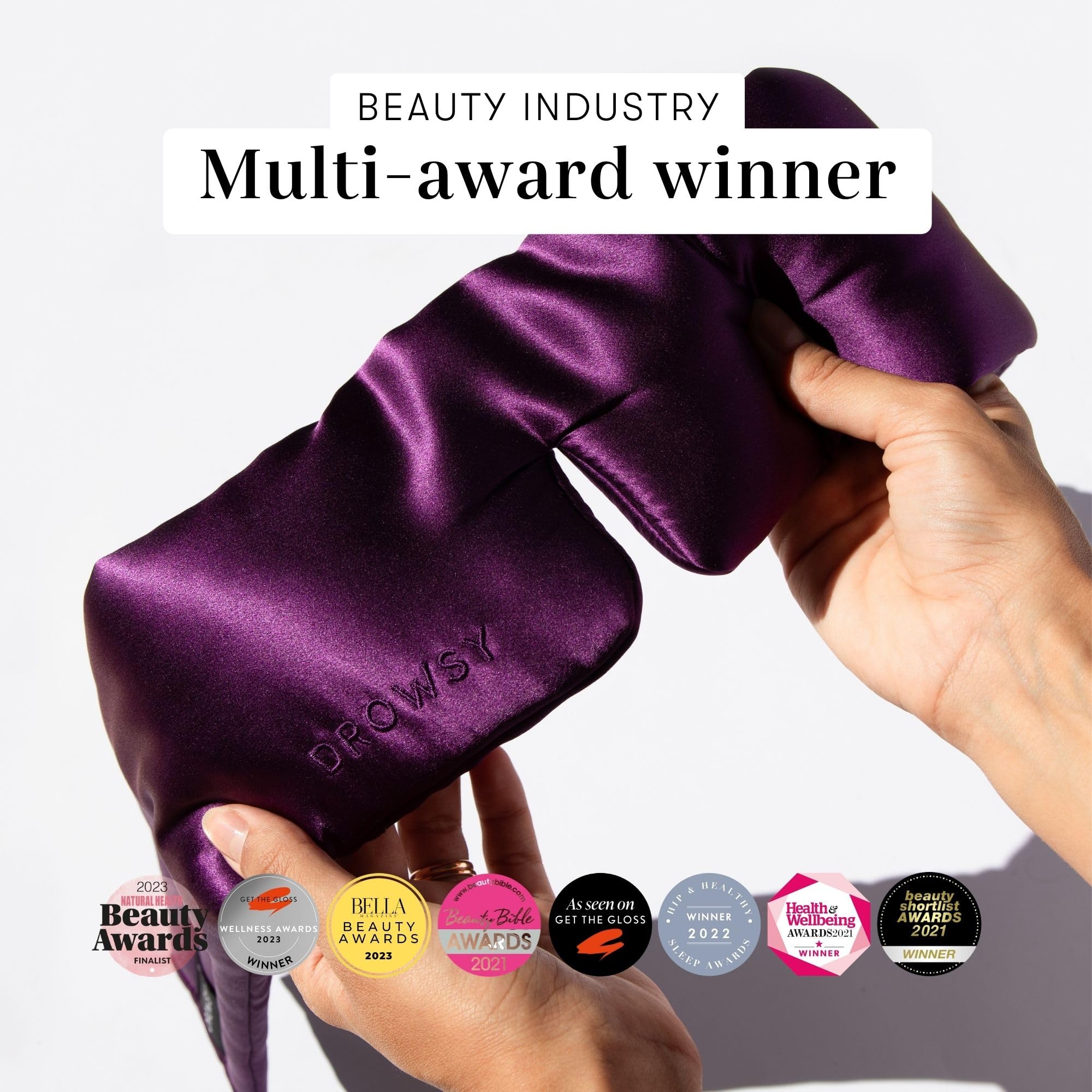 Silk Sleep Mask - Face-Hugging, Padded Cocoon for Luxury Sleep in Total Darkness