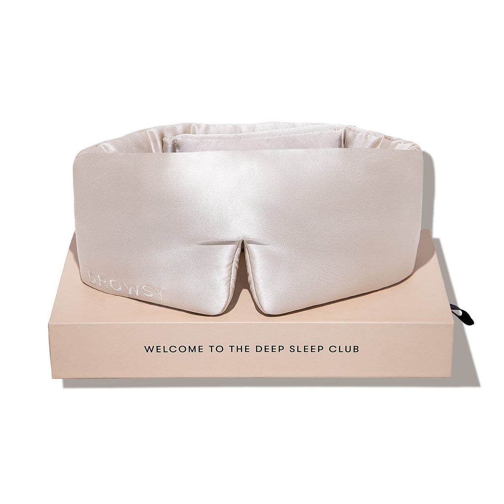 Silk Sleep Mask - Face-Hugging, Padded Cocoon for Luxury Sleep in Total Darkness