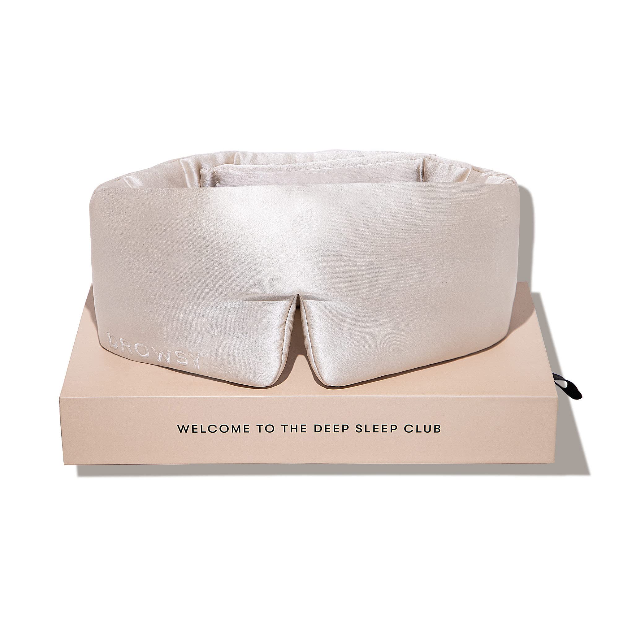 Silk Sleep Mask - Face-Hugging, Padded Cocoon for Luxury Sleep in Total Darkness