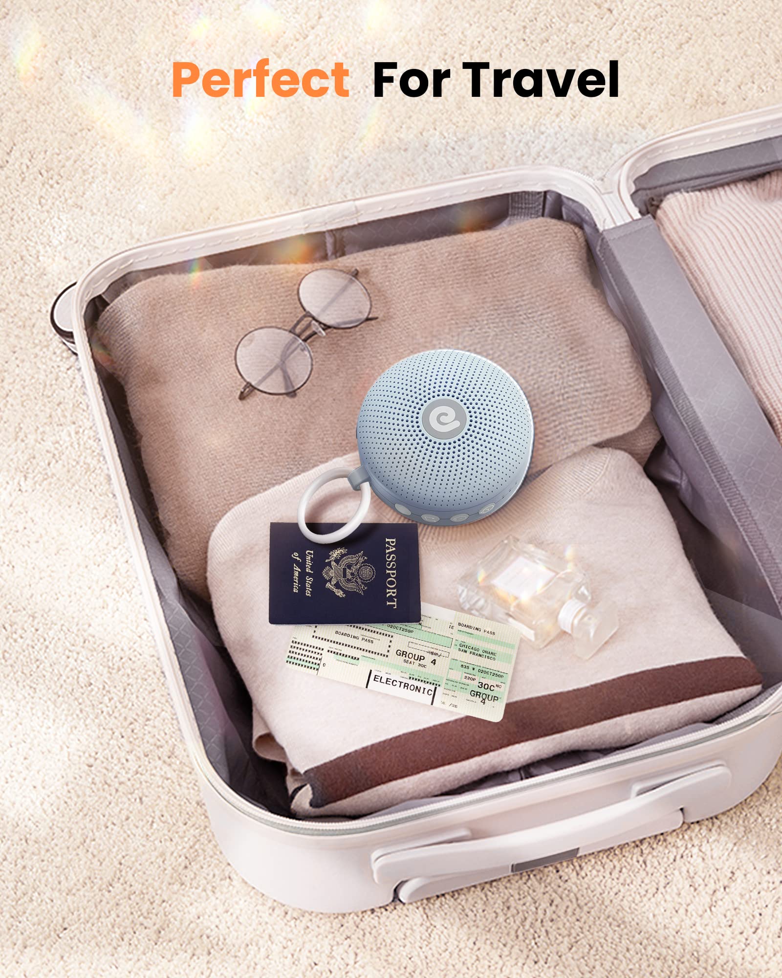 Portable Noise Machine for Babies or Adults, Features Powerful Battery, 21 Soothing Sound