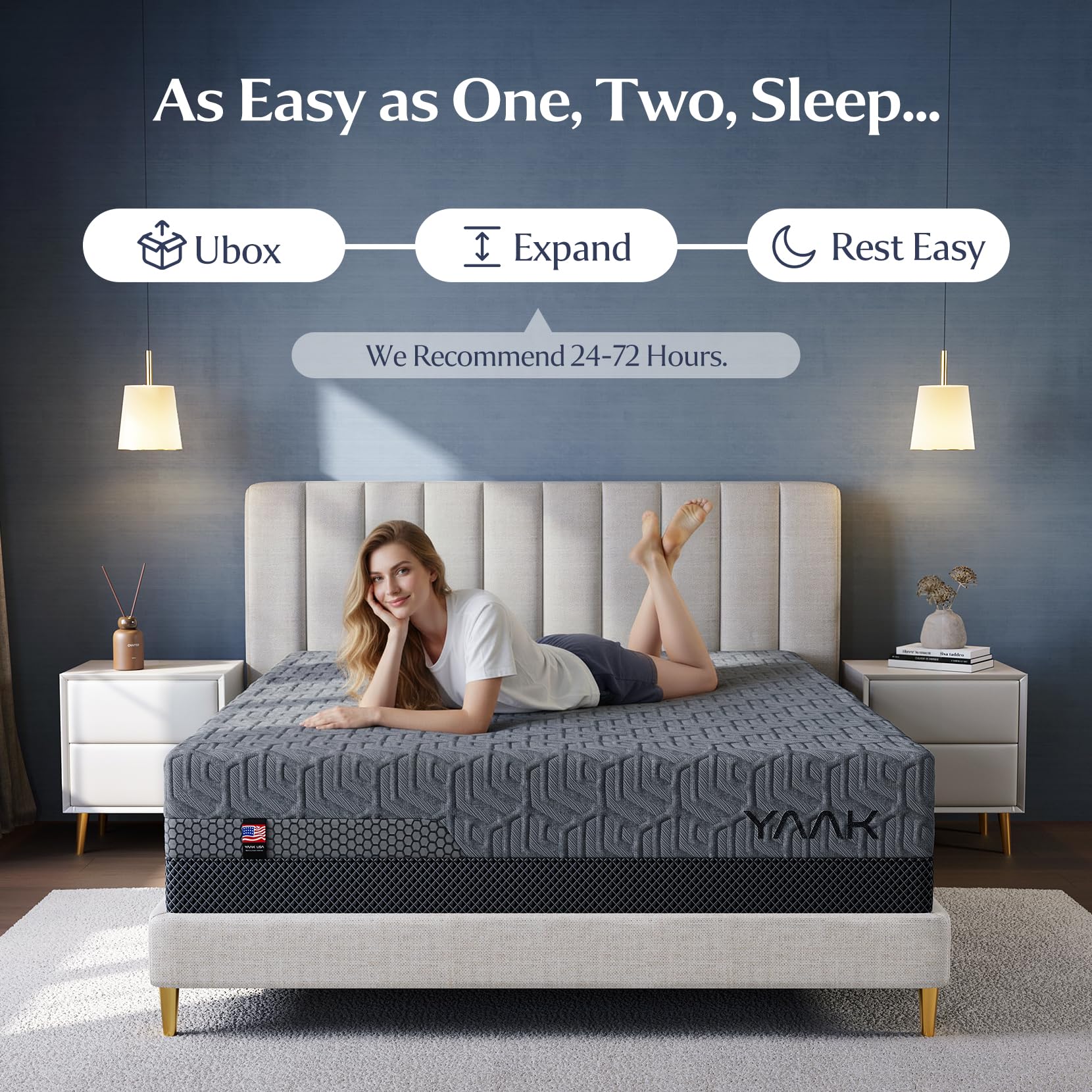 12 Inch Memory Foam Mattress in a Box for Back Pain, Cooling Gel Bed