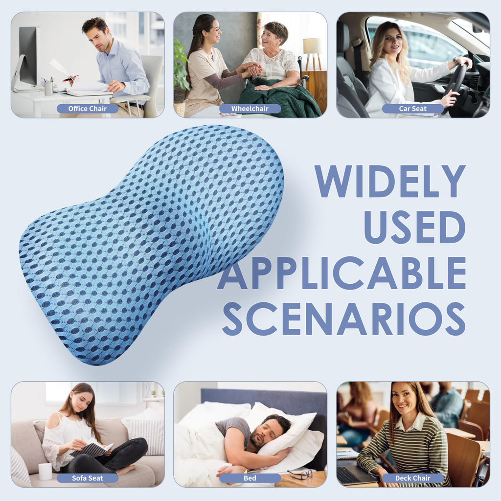 Support Pillow, Back Pillow for Low Back Pain Relief, Ergonomic