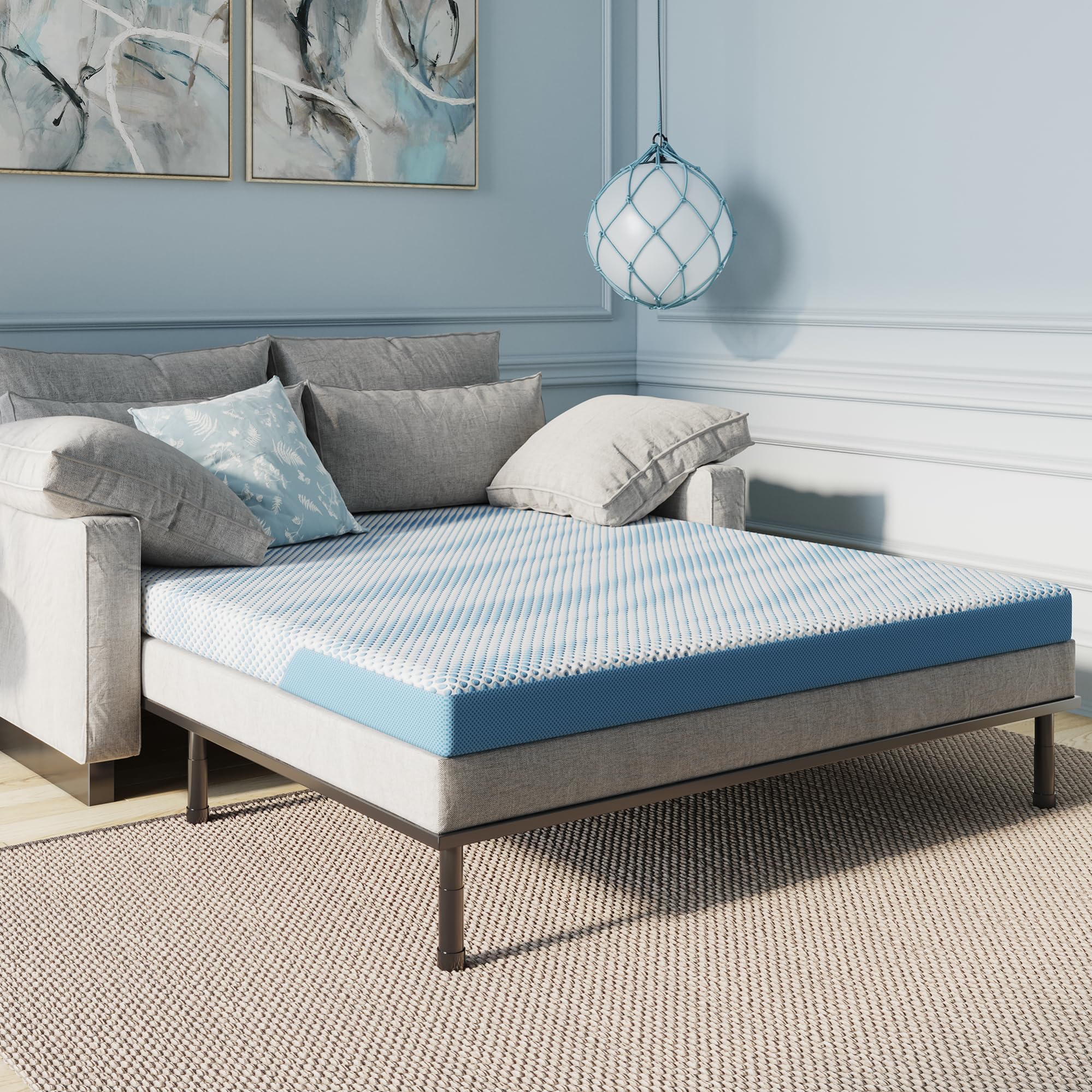 14-Inch King Mattress, Copper Smart Thermic Gel Cooling for Hot Sleepers & Back Pain Relief, Medium Firm Hybrid