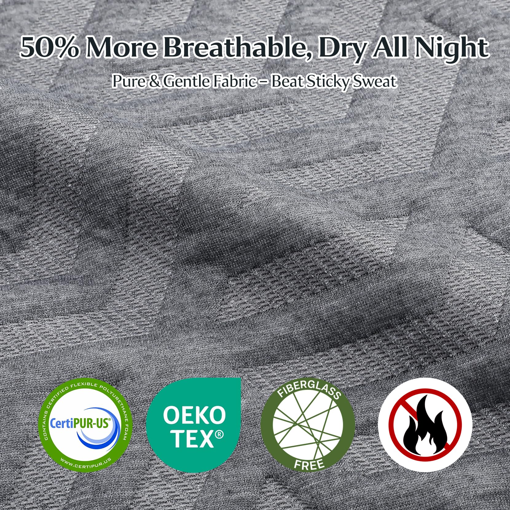 12 Inch Memory Foam Mattress in a Box for Back Pain, Cooling Gel Bed