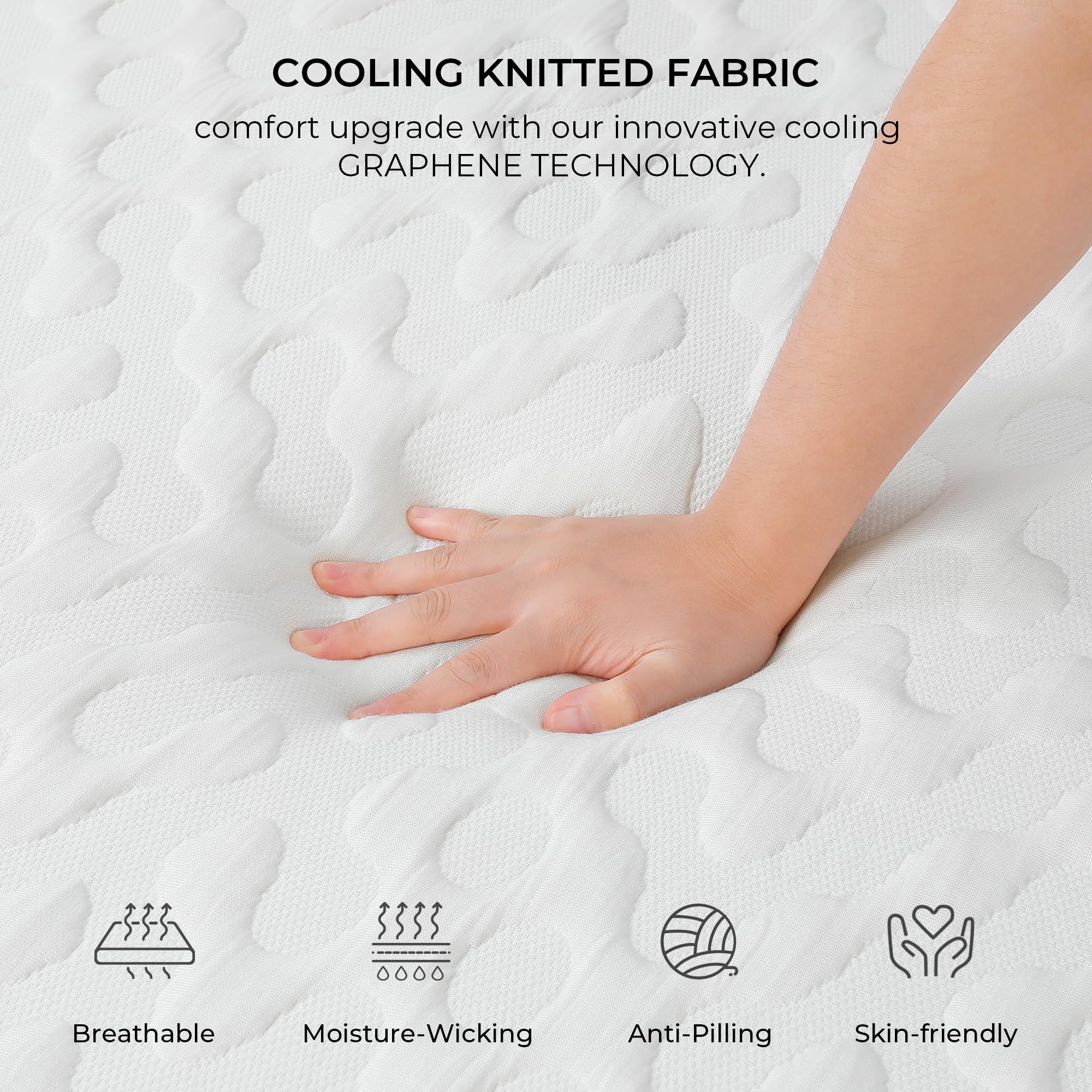12 Inch Memory Foam Mattress in a Box for Back Pain, Cooling Gel Bed