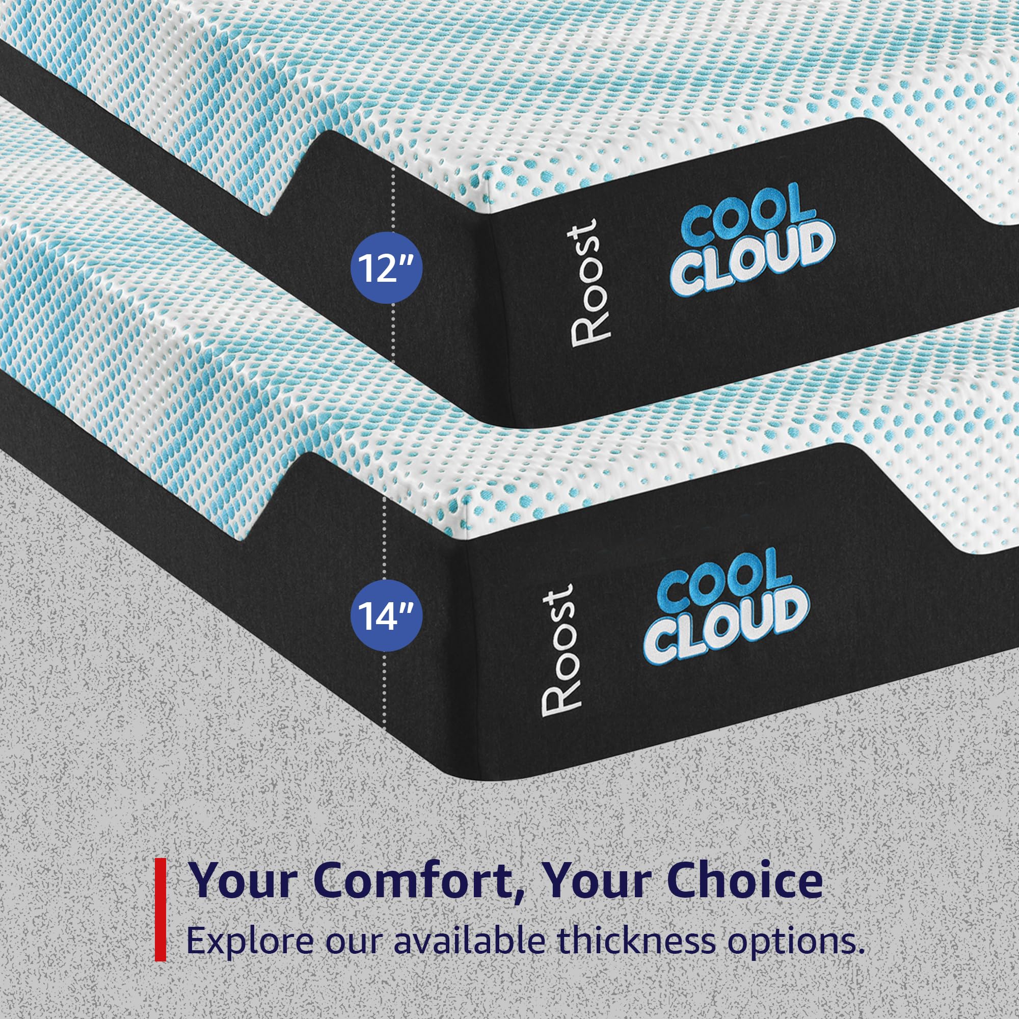 14-Inch King Mattress, Copper Smart Thermic Gel Cooling for Hot Sleepers & Back Pain Relief, Medium Firm Hybrid