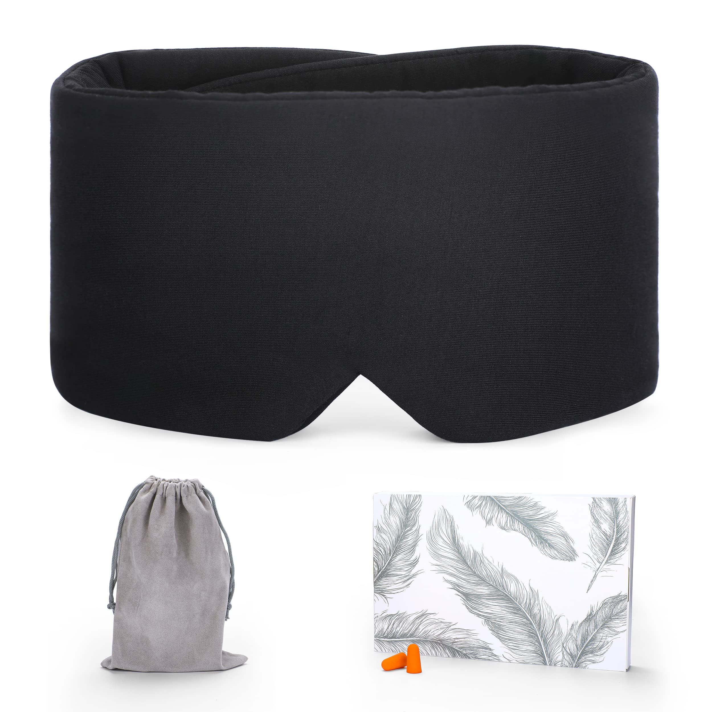 Cotton Sleep Mask Blackout - Handmade Eye Mask for Sleeping Eye Shade Cover