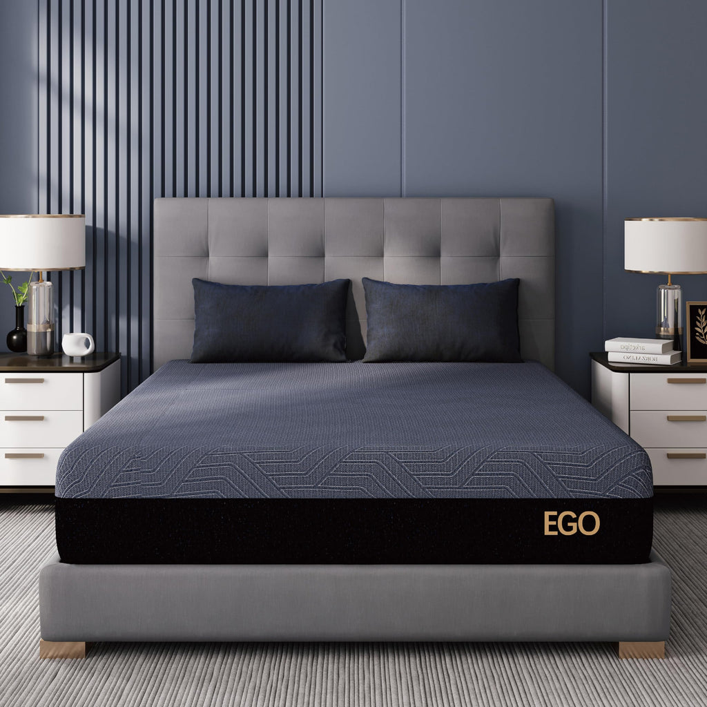 14 Inch Queen Memory Foam Mattress for Back Pain, Cooling Copper Gel Bed in a Box